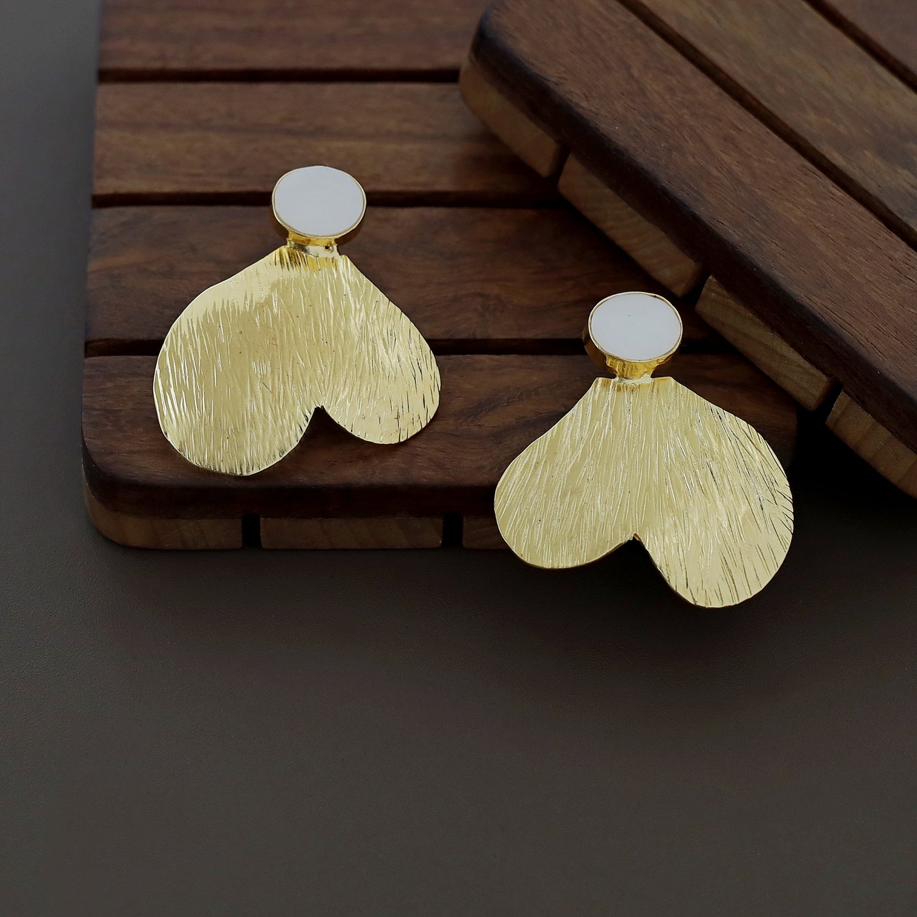Golden Heart Earring